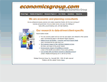 Tablet Screenshot of economicsgroup.com